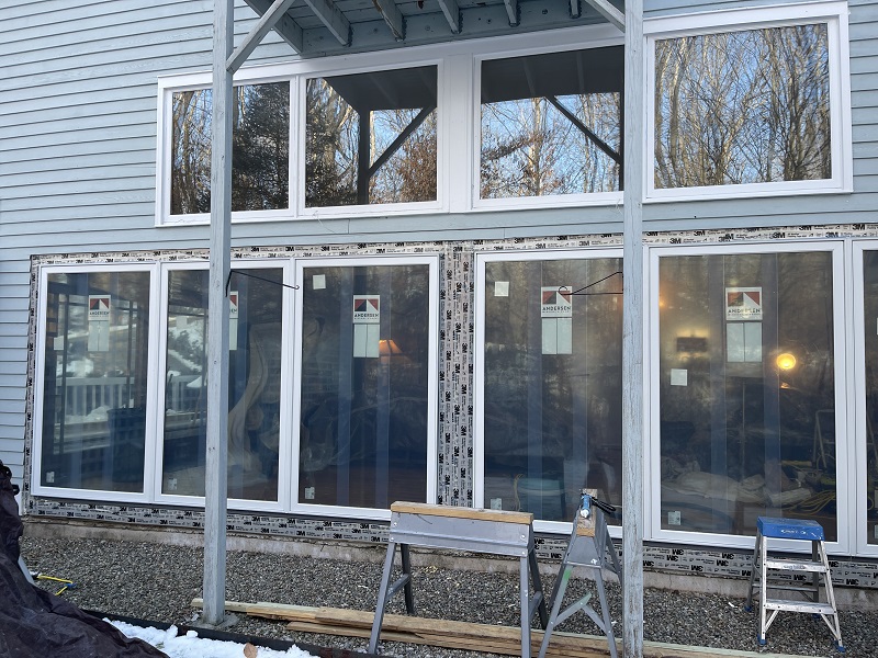 Install new Andersen 400 Series Doors